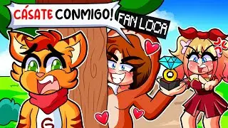 ¡LA FAN LOCA SE QUIERE CASAR CONMIGO! 😨❤️🥰 (QUIERE TENER UNA FAMILIA) | SRGATO X FLOR MINECRAFT PERO