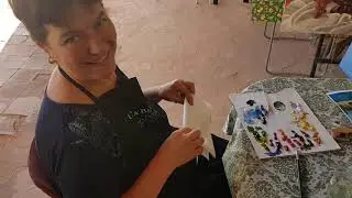 Gli artisti in estemporanea al Festival  LA VITA E LA VITE  2