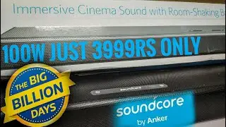Soundcore soundbar100w unboxing&review telugu #unboxing#soundbar#hometheater#bigbilliondays#speaker