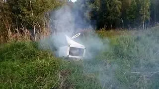 🔥 Взорвал  двумя мощными петардами стиральную машину💥