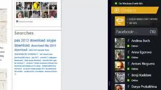 IM+ for Windows 8 in split screen mode