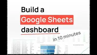 Creating a Google Sheet dashboard in 10 minutes with Fabi