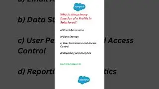 salesforce admin mcq answer #salesforcecertification #salesforceexam ##AdminExamPrep