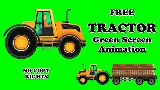 Free Tractor Green Screen Animation 
