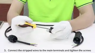 Straight Circular Waterproof Wire Connector-How to Joint Cable ?(EW-M25I)