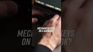 Mechanical Keys on a MacBook Pro #macbook #mechanicalkeyboard