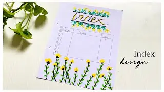 How to make index page/ Index design for project / How to decorate index page / School project