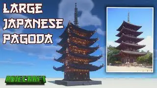 Minecraft Pagoda - Large Japanese Pagoda Minecraft TUTORIAL - Nether Update 1.16+