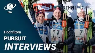World Cup 23/24 Hochfilzen: Men Pursuit Interviews