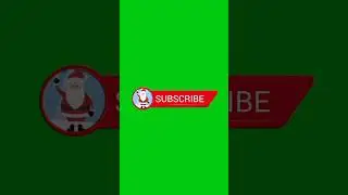 Christmas Subscribe Button Green Screen ✅# shorts #greenscreen #subscribebutton