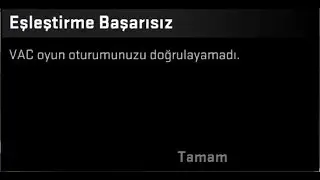 VAC Oturumunuzu Doğrulayamadı Çözümü