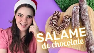 SALAME DE CHOCOLATE MUITO FÁCIL - Doces da Jéssica