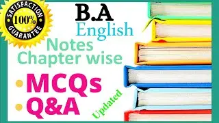 BA Solved MCQs Notes | BA Part-2 English Solved MCQs | BA Solved Papers Notes | BA Notes | 