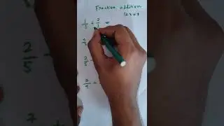 Fraction Addition With Same Denominator
