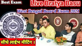 LIVE EDUCATION MINISTER|Madhyamik 2021|wb board exam 2021|