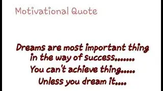 Life Quotes | Quote About Dreams | Motivational Quotes