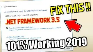How to fix .net framework 3.5 error 0x800f081f in windows 10/8.1/7 | Solve .net framework 3.5 Error
