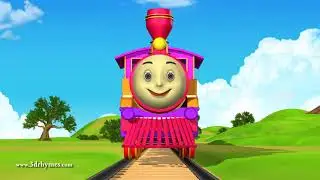 Engine Engine Number 9   3D Animation English Nursery rhyme for children