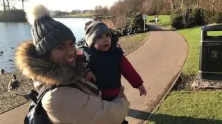 Cold day at the lake !