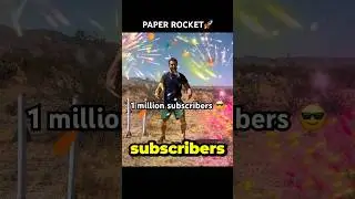 1 Million Subscribers Origami World Channel Celebrates With Paper Rocket Craft Tutorial | DIY Rocket
