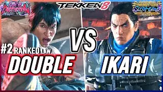 T8 🔥 Double (#2 Ranked Law) vs iKARi (Kazuya) 🔥 Tekken 8 High Level Gameplay