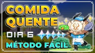 Comida Quente - Dia 6 Genshin Impact | Melhor Rota, FÁCIL E SEM ENROLAÇÃO!