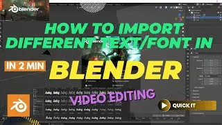 How To Add Custom Fonts/Text In Blender? | Blender Tutorial