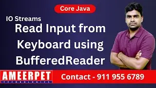 Read input from console using Buffered Reader in Java | Ameerpet Technologies