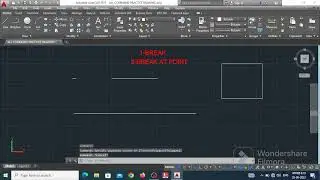 Break and break at point and join command in autocad 