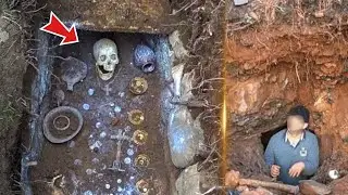 We Found The Tomb Of An Ancient King! Treasure Hunt With Metal Detector!