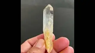 Blue Smoke Golden Healer Crystal - 249