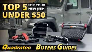 Top 5 Best Storage and Organization Products Under $50 for Jeep Wrangler JL & Gladiator JT