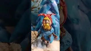 Чудище - снежище ватная игрушка https://vk.com/yulya_gluhovata #ватныеигрушки #юля_глухова