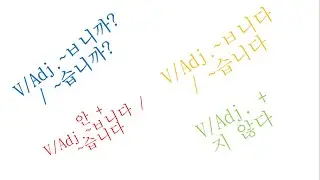 -ㅂ니까/습니까?, -ㅂ니다/습니다, 안, -지 않다