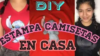Como ESTAMPAR camisetas en CASA /FÁCIL Y RÁPIDO/ DIY || Pame Alderete