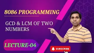 GCD of Two 8 Bit Numbers | 8086 Assembly Language Program | TASM