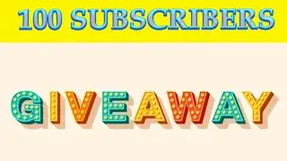 100 Subscribers giveaway announcement