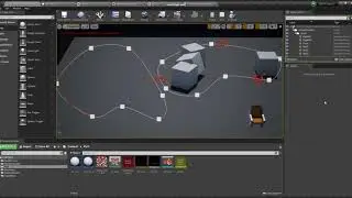 UE4 Niagara Spline