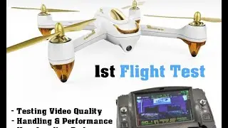 HUBSAN 501S Drone:  1st Flight Test - Backyard