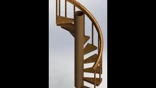 How to Model Spiral Stairs | using SolidWorks