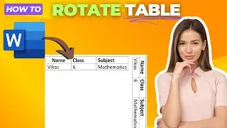 How To Rotate Table In Word {Full Guide}