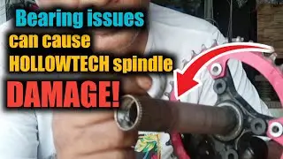 Hollowtech spindle DAMAGE! if you don't check your BB bearing