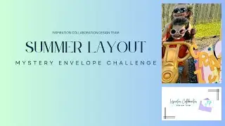 Summer Layout for a Mystery Envelope Challenge