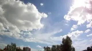 Образование и исчезновение облаков (ускорено в 60 раз)