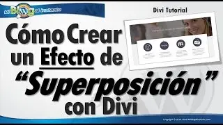Como Crear un Efecto de Superposición entre secciones con Divi