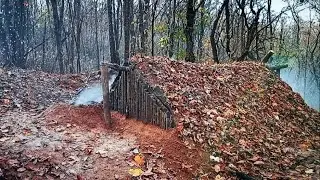 Землянка в Лесу своими Руками Часть 3 - ДОМ  ПОД  землёй из ПОДРУЧНЫХ МАТЕРИАЛОВ  bushcraft