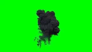 Aerial Explosion VFX green screen