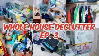 NEW! MASSIVE DECLUTTER! WHOLE HOUSE DECLUTTER EP. 3 | NURSERY DECLUTTER | CLEAN WITH ME 2024