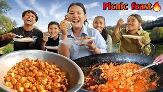 MAKING CHICKEN CHOILA OUTDOORS | ULTIMATE PICNIC RECIPE🔥