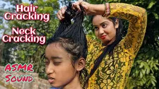Hair Cracking Indian ASMR | Hair Massage ,Loud Neck Cracking | Head Massage | Moral Of ASMR